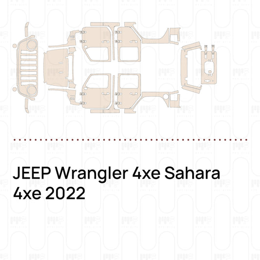 PPF prédécoupé JEEP Wrangler 4xe Sahara 4xe 2022