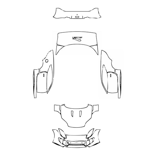 Pre-Cut PPF Jaguar F-Type Base Coupe 2013 - PPF-Kits