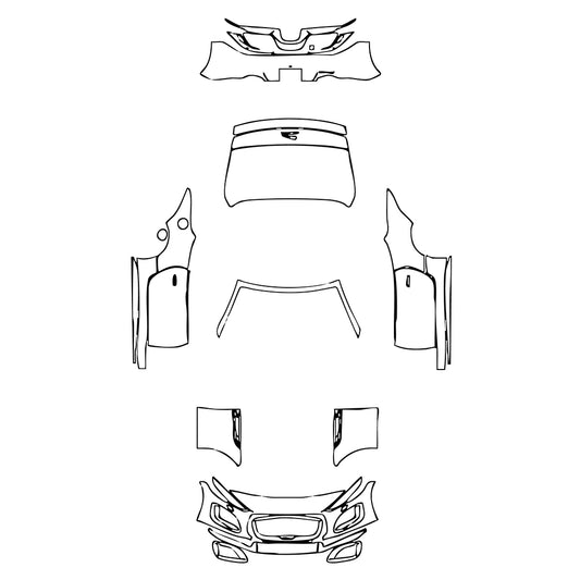 Pre-Cut PPF Jaguar F-Type R-Dynamic Convertible 2022 - PPF-Kits