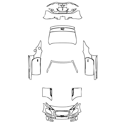 Pre-Cut PPF Jaguar F-Type R Convertible 2023 - PPF-Kits