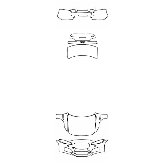 Pre-Cut PPF Jaguar XF XF Base 2018 - PPF-Kits