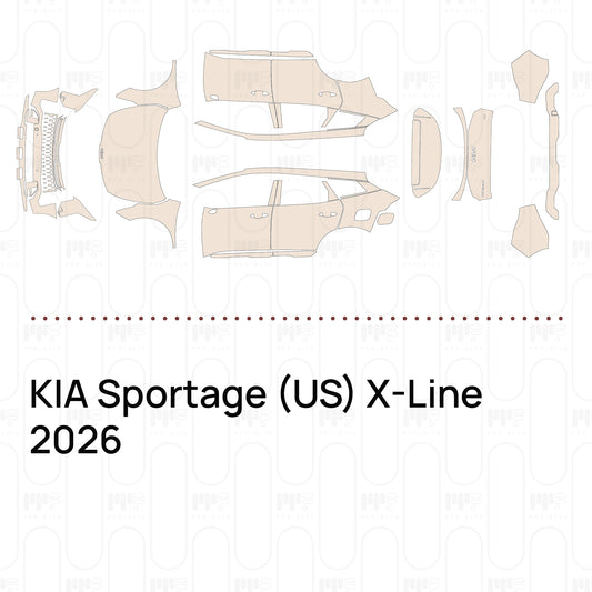 PPF prédécoupé KIA Sportage (US) X-Line 2026