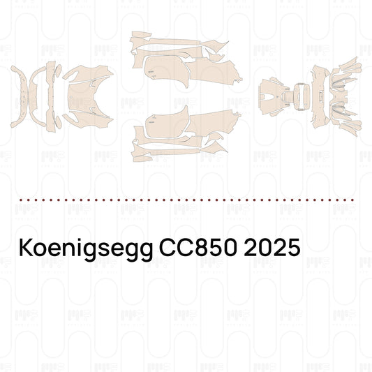 Koenigsegg CC850 2025 – Film de protection PPF prédécoupé