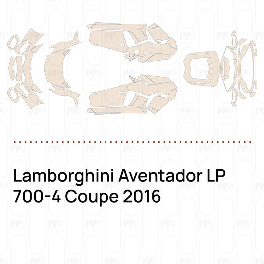 PPF prédécoupé Lamborghini Aventador LP 700-4 Coupe 2016