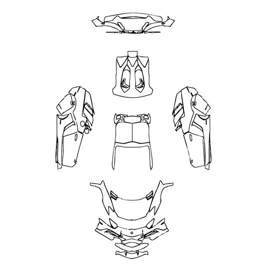 Pre-Cut PPF Lamborghini Aventador LP 750-4 Superveloce Roadster 2017 - PPF-Kits