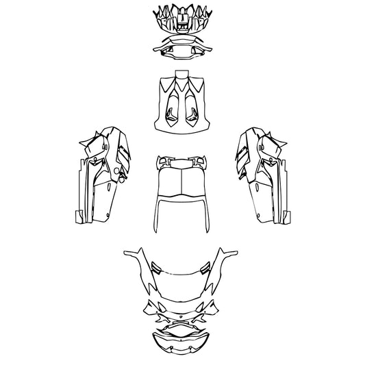 Pre-Cut PPF Lamborghini Aventador LP 780-4 Ultimae Roadster 2021 - PPF-Kits