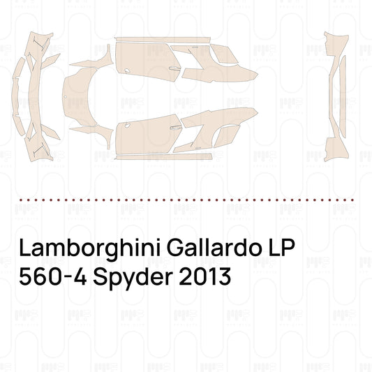 PPF prédécoupé Lamborghini Gallardo LP 560-4 Spyder 2013
