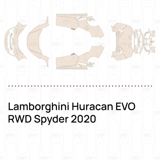 PPF prédécoupé Lamborghini Huracan EVO RWD Spyder 2020