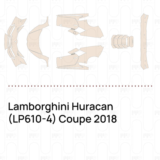PPF prédécoupé Lamborghini Huracan (LP610-4) Coupe 2018