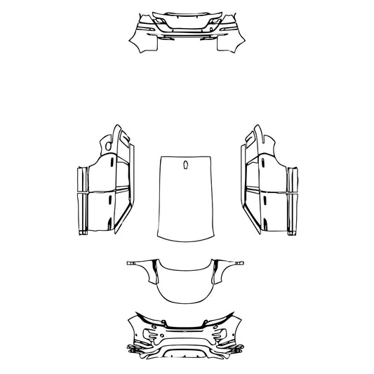 Pre-Cut PPF Land Rover Range Rover Evoque 5 Doors R-Dynamic 2022 - PPF-Kits