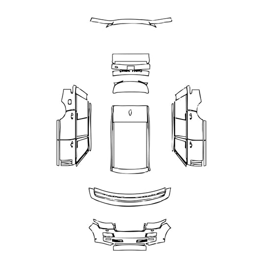 Pre-Cut PPF Land Rover Range Rover Extended Wheelbase Base 2015 - PPF-Kits