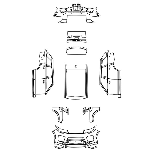 Pre-Cut PPF Land Rover Range Rover Sport SVR 2021 - PPF-Kits