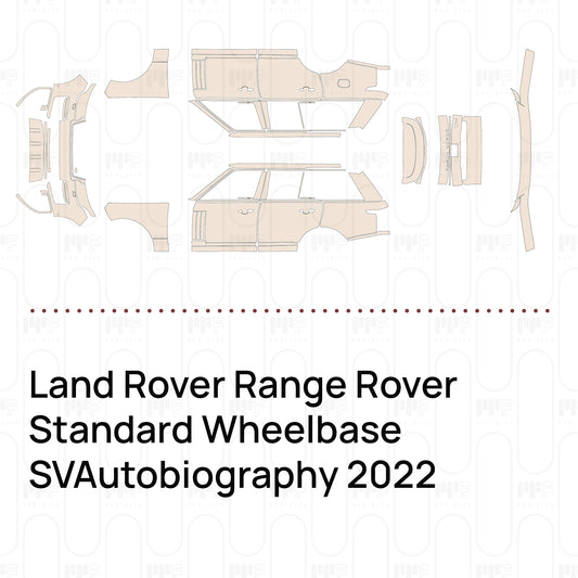 PPF prédécoupé Land Rover Range Rover Standard Wheelbase SVAutobiography 2022