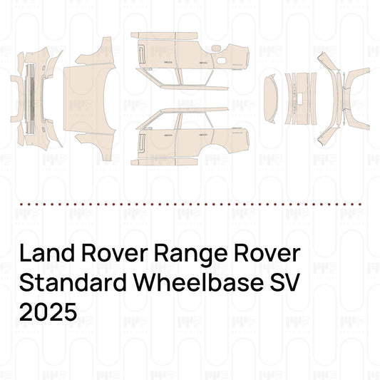PPF prédécoupé Land Rover Range Rover Standard Wheelbase SV 2025