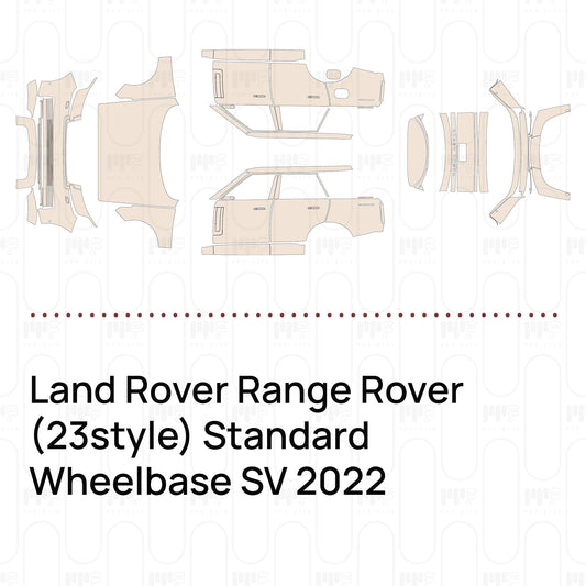 PPF prédécoupé Land Rover Range Rover (23style) Standard Wheelbase SV 2022