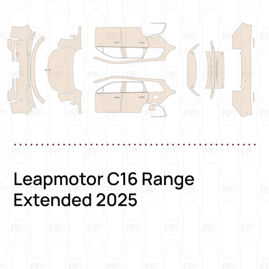 Leapmotor C16 Range Extended 2025 – Film de protection PPF prédécoupé
