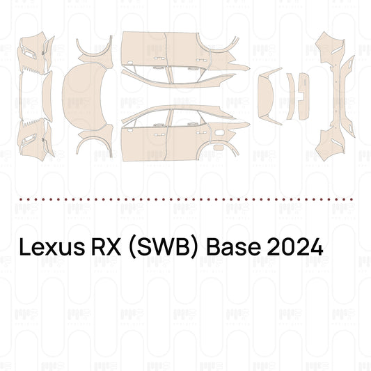 PPF prédécoupé Lexus RX (SWB) Base 2024