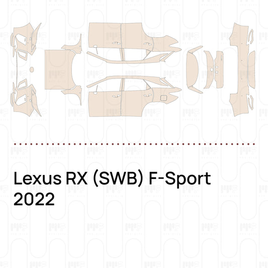 PPF prédécoupé Lexus RX (SWB) F-Sport 2022