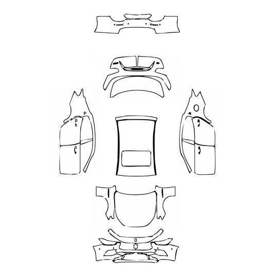 Pre-Cut PPF Maserati Ghibli Ghibli S Q4 GranSport 2021 - PPF-Kits