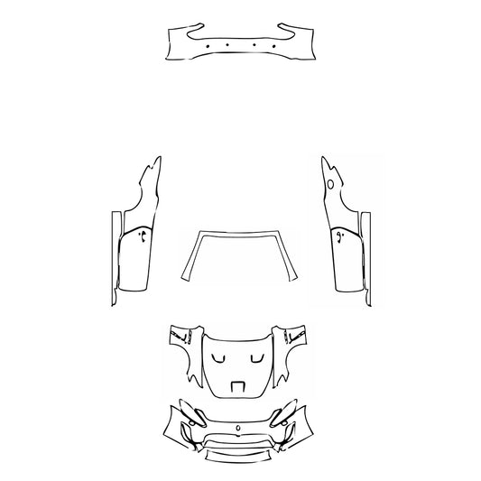 Pre-Cut PPF Maserati GranCabrio MC 2015 - PPF-Kits