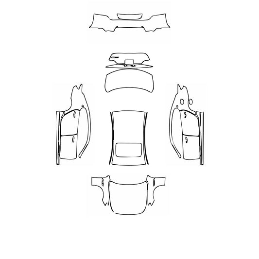 Pre-Cut PPF Maserati Quattroporte Quattroporte GranLusso 2021 - PPF-Kits