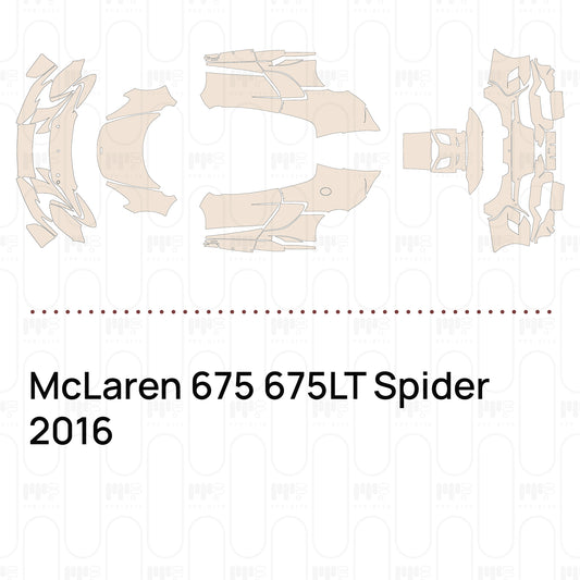 PPF prédécoupé McLaren 675 675LT Spider 2016