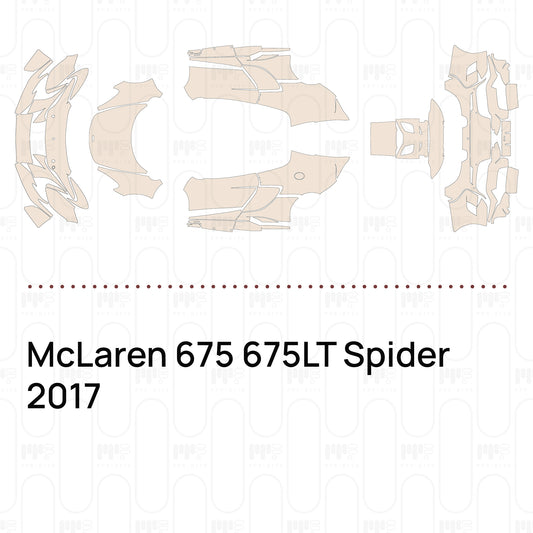 PPF prédécoupé McLaren 675 675LT Spider 2017