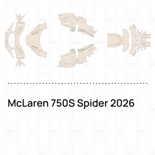 PPF prédécoupé McLaren 750S Spider 2026
