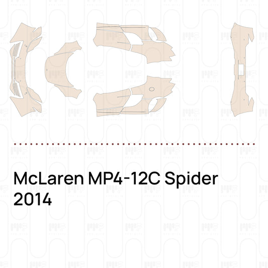 PPF prédécoupé McLaren MP4-12C Spider 2014