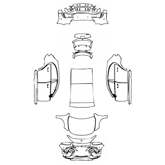 Pre-Cut PPF Mercedes-Benz A Class Hatchback AMG A 45 2020 - PPF-Kits