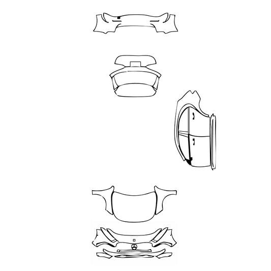 Pre-Cut PPF Mercedes-Benz A Class Hatchback AMG Line 2024 - PPF-Kits