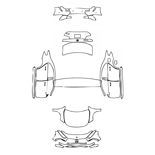 Pre-Cut PPF Mercedes-Benz A Class Sedan AMG Line Extended Wheelbase (Chinese only) 2023 - PPF-Kits