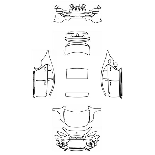 Pre-Cut PPF Mercedes-Benz CLA Coupe AMG CLA 45S 2023 - PPF-Kits