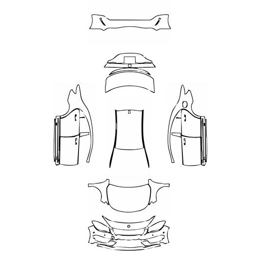 Pre-Cut PPF Mercedes-Benz CLA Coupe AMG CLA 45 2013 - PPF-Kits