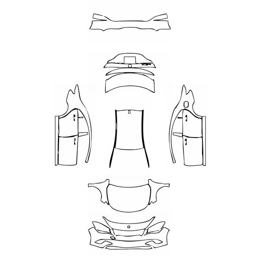 Pre-Cut PPF Mercedes-Benz CLA Coupe Base 2014 - PPF-Kits