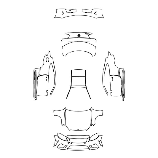 Pre-Cut PPF Mercedes-Benz C Class Coupe AMG Line 2020 - PPF-Kits