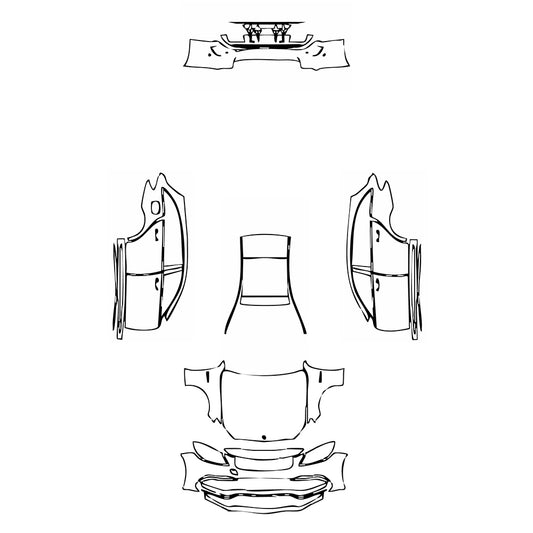 Pre-Cut PPF Mercedes-Benz C Class Estate AMG C63 S 2019 - PPF-Kits