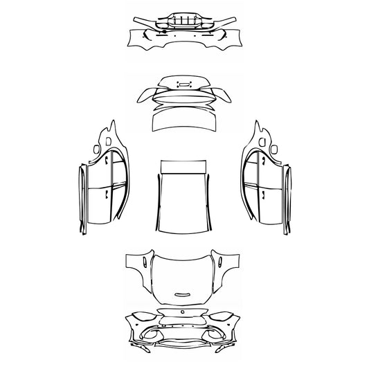 Pre-Cut PPF Mercedes-Benz C Class Sedan AMG C63 S e Performance 2024 - PPF-Kits