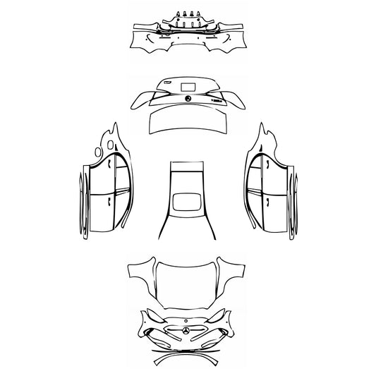 Pre-Cut PPF Mercedes-Benz C Class Sedan AMG Line Extended Wheelbase 2024 - PPF-Kits