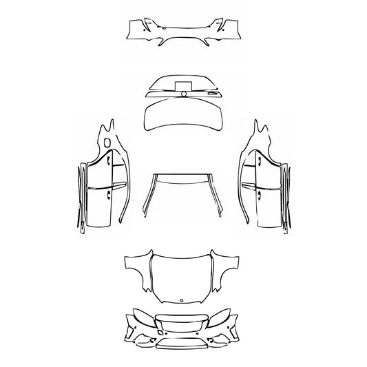 Pre-Cut PPF Mercedes-Benz C Class Sedan AMG Line Standard Wheelbase 2020 - PPF-Kits