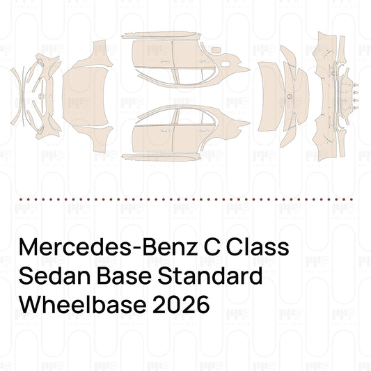 PPF prédécoupé Mercedes-Benz C Class Sedan Base Standard Wheelbase 2026
