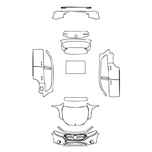 Pre-Cut PPF Mercedes-Benz EQB Base 2024 - PPF-Kits