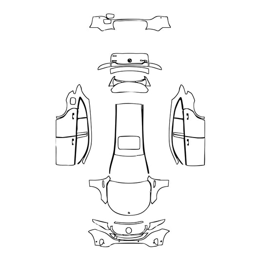 Pre-Cut PPF Mercedes-Benz EQC Base 2022 - PPF-Kits