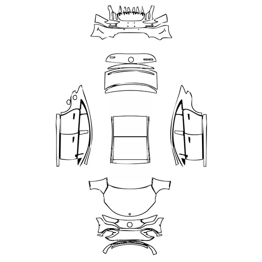 Pre-Cut PPF Mercedes-Benz EQE AMG Line 2022 - PPF-Kits