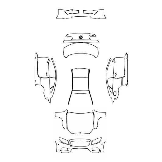 Pre-Cut PPF Mercedes-Benz E Class Coupe AMG Line 2019 - PPF-Kits