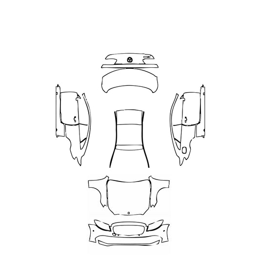 Pre-Cut PPF Mercedes-Benz E Class Coupe Base 2018 - PPF-Kits