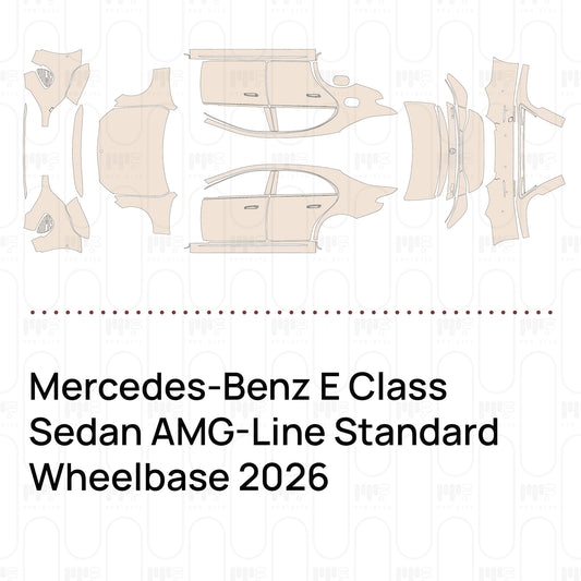 PPF prédécoupé Mercedes-Benz E Class Sedan AMG-Line Standard Wheelbase 2026