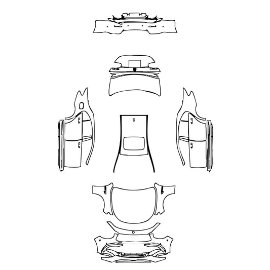 Pre-Cut PPF Mercedes-Benz E Class Sedan AMG E63 S 2021 - PPF-Kits