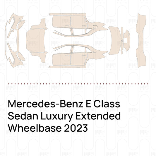 PPF prédécoupé Mercedes-Benz E Class Sedan Luxury Extended Wheelbase 2023