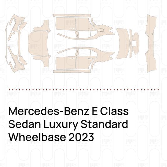 PPF prédécoupé Mercedes-Benz E Class Sedan Luxury Standard Wheelbase 2023